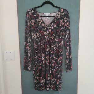 BCBG dress, Medium, Black dress with floral pattern